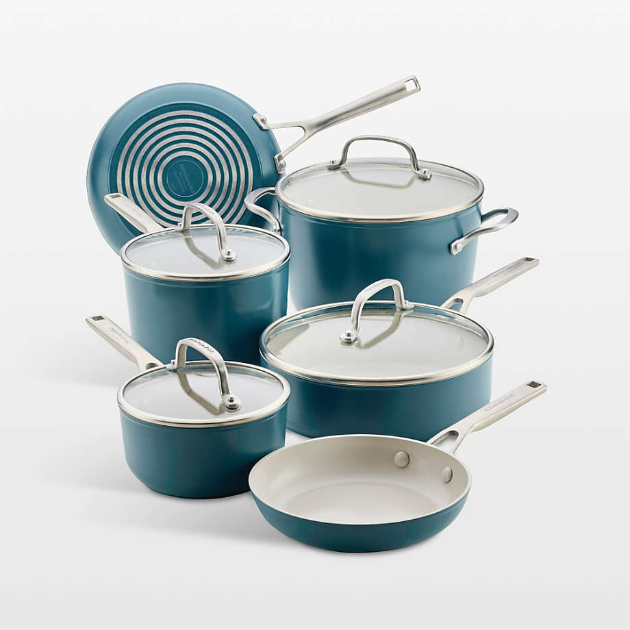 KitchenAid ® Agave Hard-Anodized Ceramic Non-Stick Induction 10-Piece Cookware Set