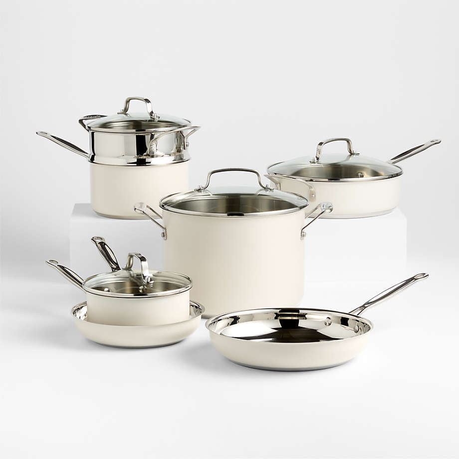 Cuisinart ® Chef's Classic™ Vanilla Creme 11-Piece Stainless Steel Cookware Set