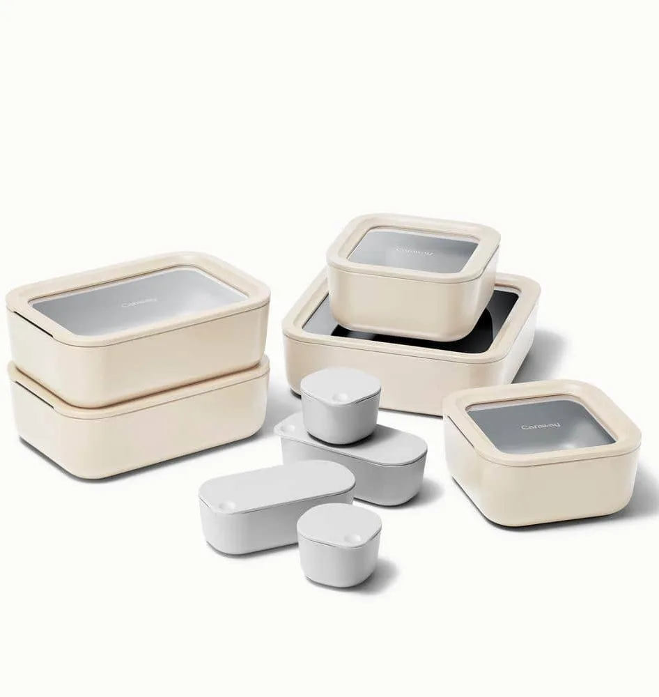 Caraway 14-Piece Glass Food Storage Set